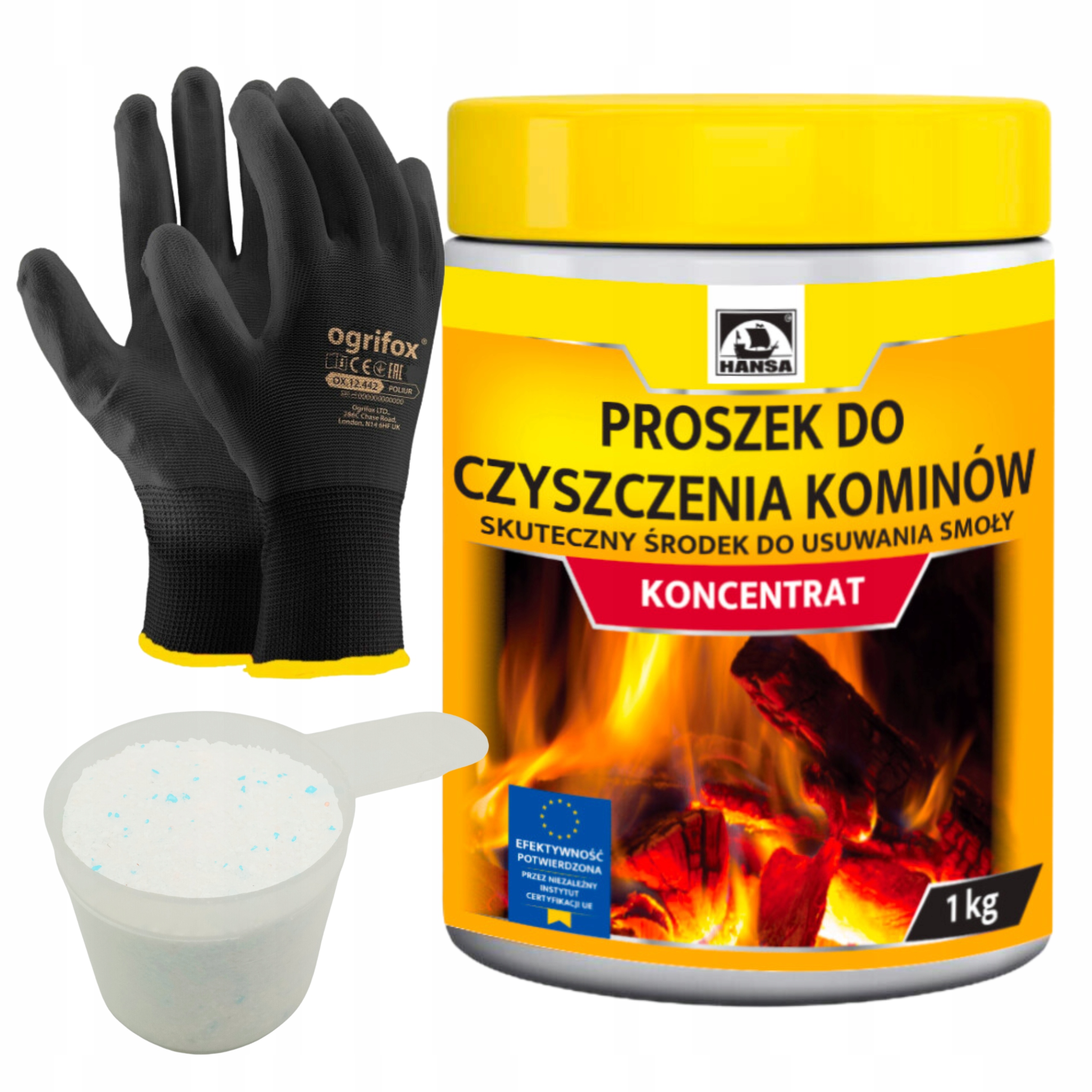 HANSA Prášok na čistenie komínov 1 kg HA/ESDS